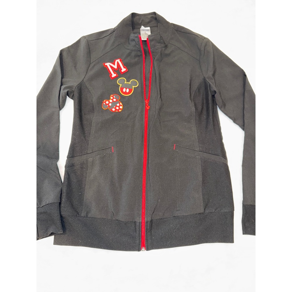 Disney Mickey Mouse Black Full Zip Jacket Women's Size S